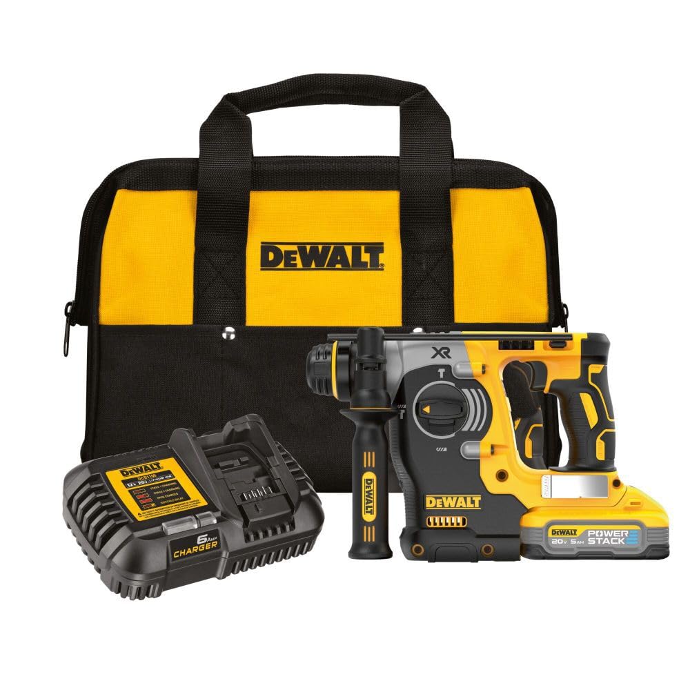 DEWALT 20V MAX Rotary Hammer for Professionals, Cordless, Battery and Charger Included
| DEWALT 20V MAX Cordless Rotary